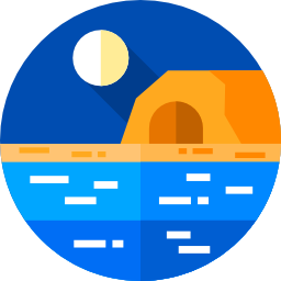 Sea cave icon