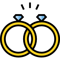 Wedding rings icon