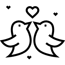 Love birds icon