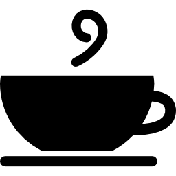 trinken sie heiße tasse schwarze seitenansicht silhouette icon