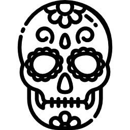 Mexican skull icon