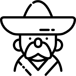 Mexican man icon