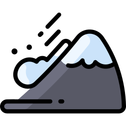 Snow avalanche icon