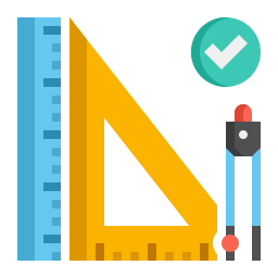 outils de géométrie Icône