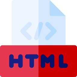 format de fichier html Icône