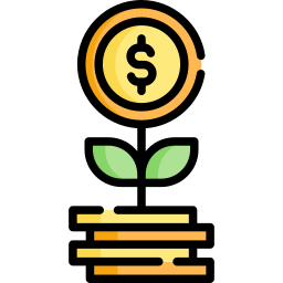 Money growth icon