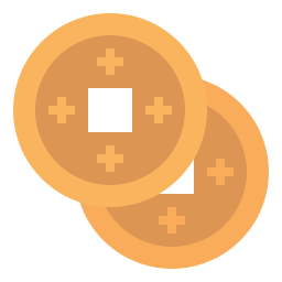 Chinese coin icon