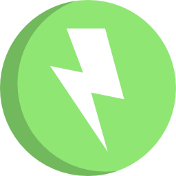 Green power icon