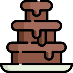 Chocolate fountain icon