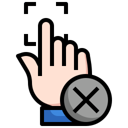 Fingerprint scan icon