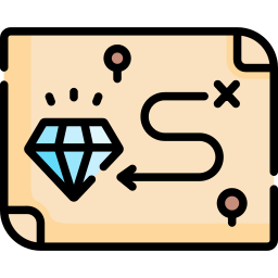 mapa do tesouro Ícone