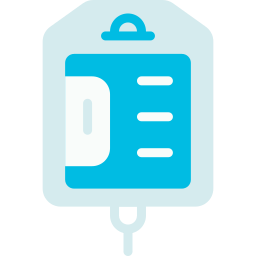 Intravenous saline drip icon