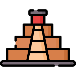 Aztec pyramid icon