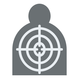 Shooting target icon