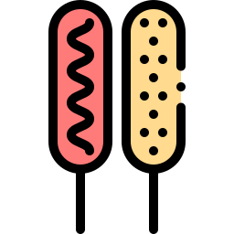 Corn dog icon