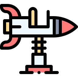 Spring swing rocket icon