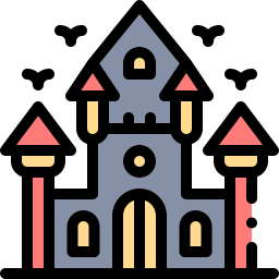 Haunted house icon