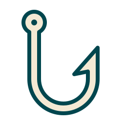 Fish hook icon