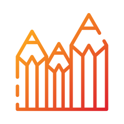 crayon de couleur Icône