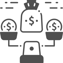 Balancing scale icon