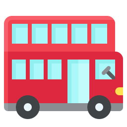 Double decker bus icon