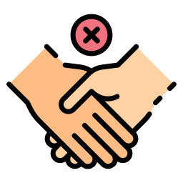 No handshake icon