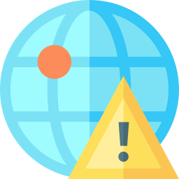 Warning sign icon