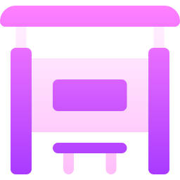 Bus stop icon