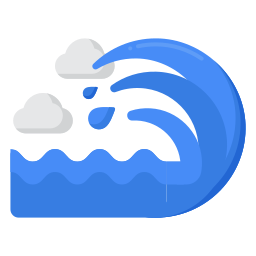 Sea waves icon