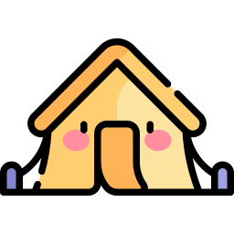 Camping tent icon