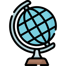 Globe grid icon