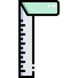 quadratisches lineal icon