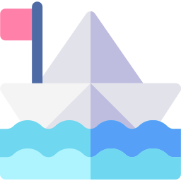 Paper boat icon