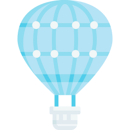 Hot air balloon icon