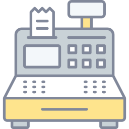 Cashier machine icon