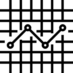 grafico a linee icona