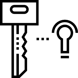 Door key icon