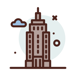 Empire state building icon