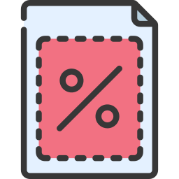 Discount coupon icon