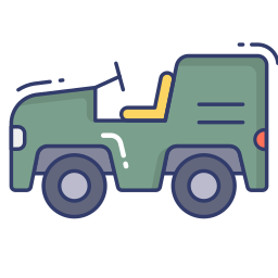 Military jeep icon