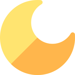 Crescent moon icon