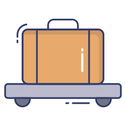 Luggage cart icon