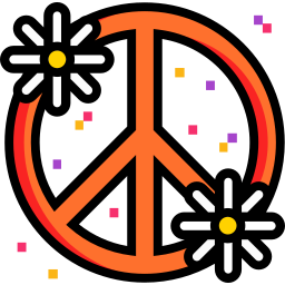 Peace sign icon