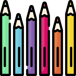 Colored pencils icon