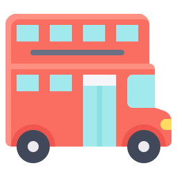 Double decker bus icon