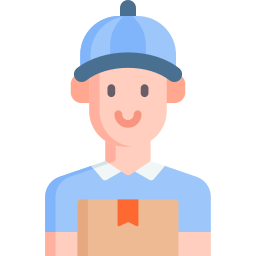 Delivery courier icon