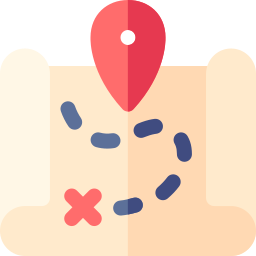 Treasure map icon