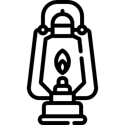 Oil lamp icon