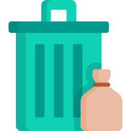 Trash bin icon