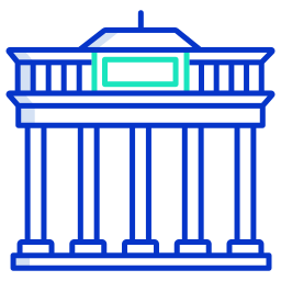 Brandenburg gate icon